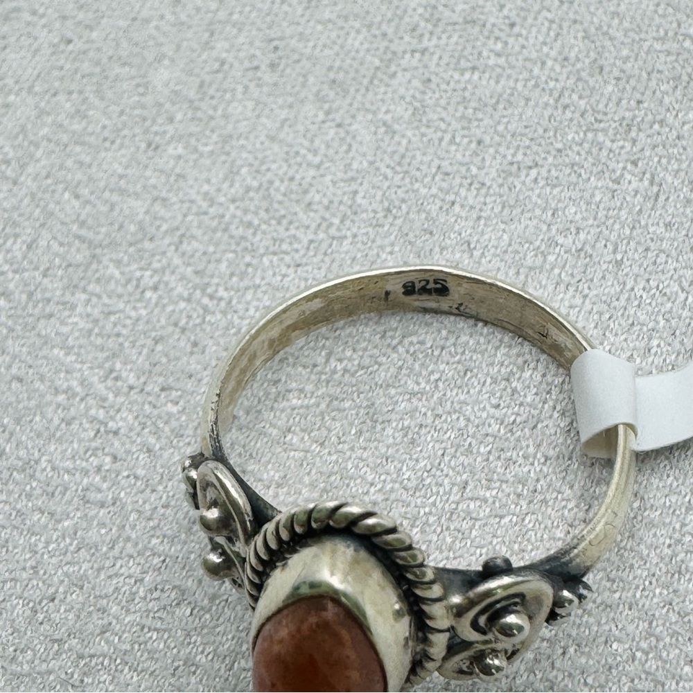 Sunstone Sterling Silver Ring - image 3